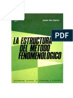 1 La Estructura Del Método Fenomenológico Autor Javier San Martín