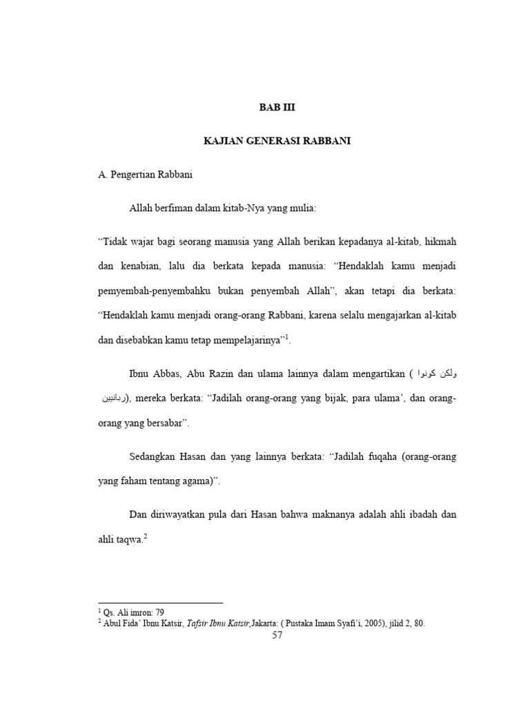 Mencetak Generasi Rabbani yang Bijak | PDF