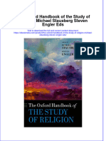Full Ebook of The Oxford Handbook of The Study of Religion Michael Stausberg Steven Engler Eds Online PDF All Chapter