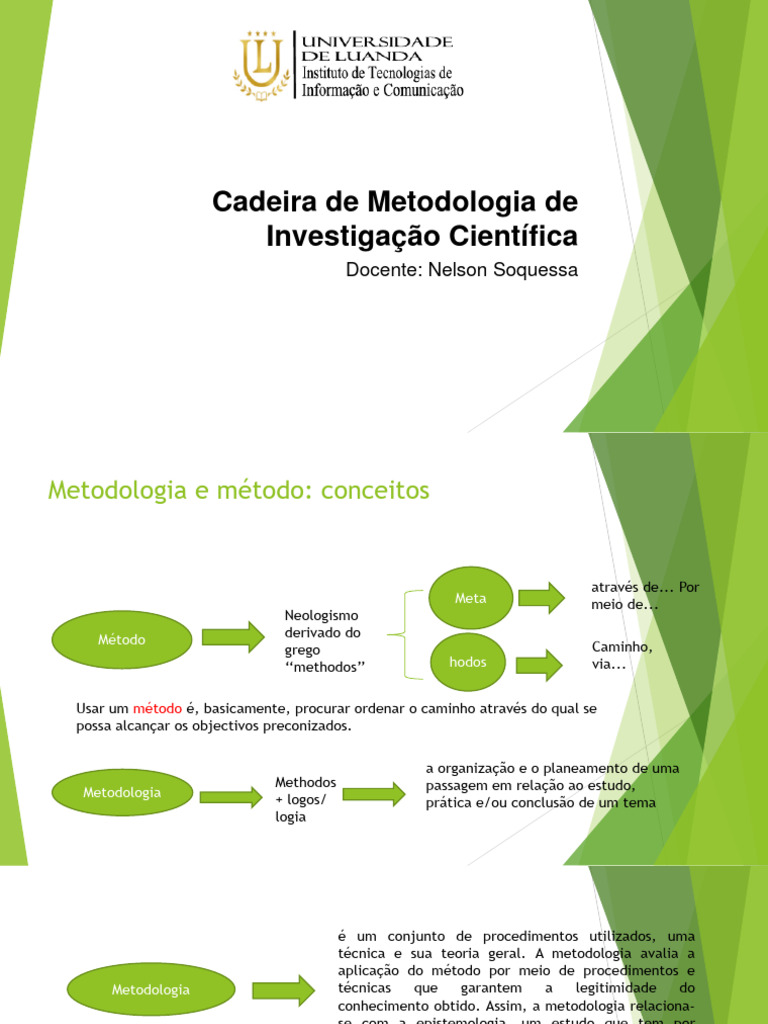 Metodologia da Investigação Científica | PDF | Método científico | Science