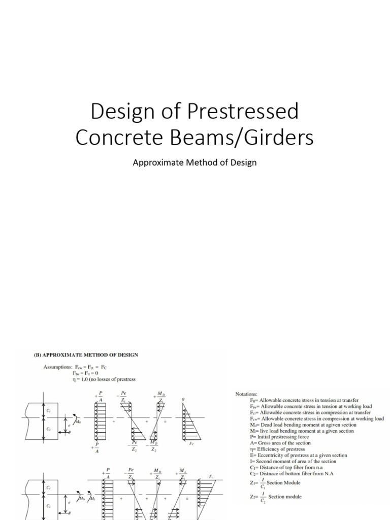 Prestressed Concrete Beam Design Guide | PDF | Prestressed Concrete ...