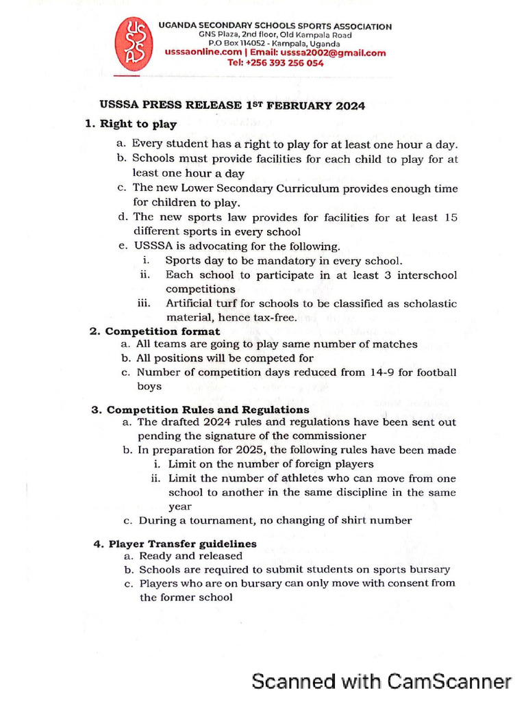 Usssa Presser 2024 | PDF