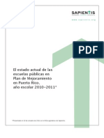 Informe de Escuelas en PM Completo (Final) 2010-2011