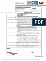 9 Work Shop Inspection Checklist