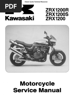 Kawasaki ZRX1200R/ZRX1200S サービスマニュアル 2001年～2006年ZRX1200R/Sサービスマニュアル整備解説書