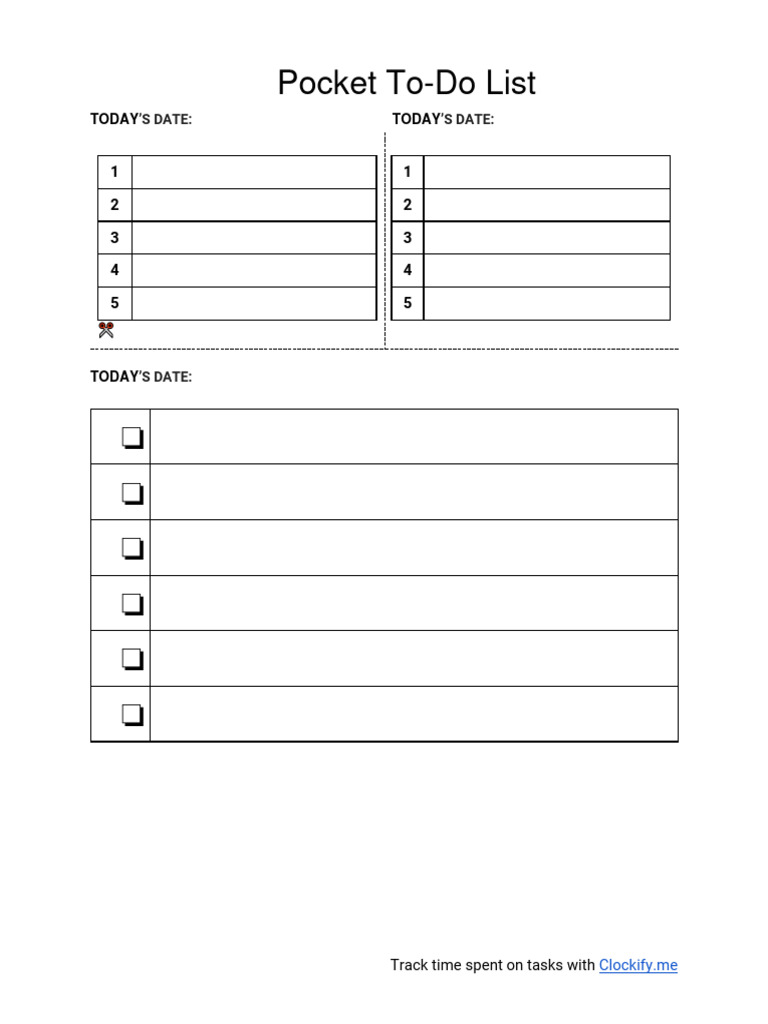 Pocket To Do List | PDF | Social Science