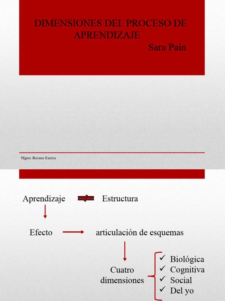 Dimensiones del Proceso de Aprendizaje | PDF | Aprendizaje | Cognición