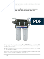 Instructivo de Purificador Clayton002 Ss em