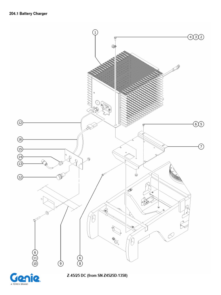 Z-45/25 DC Battery Charger Parts List | PDF | Battery Charger ...