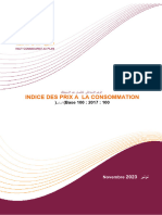 L’Indice des prix à la consommation (IPC). (Base 100 _ 2017 _ 100 أساس). Année 2023 - Mois 11