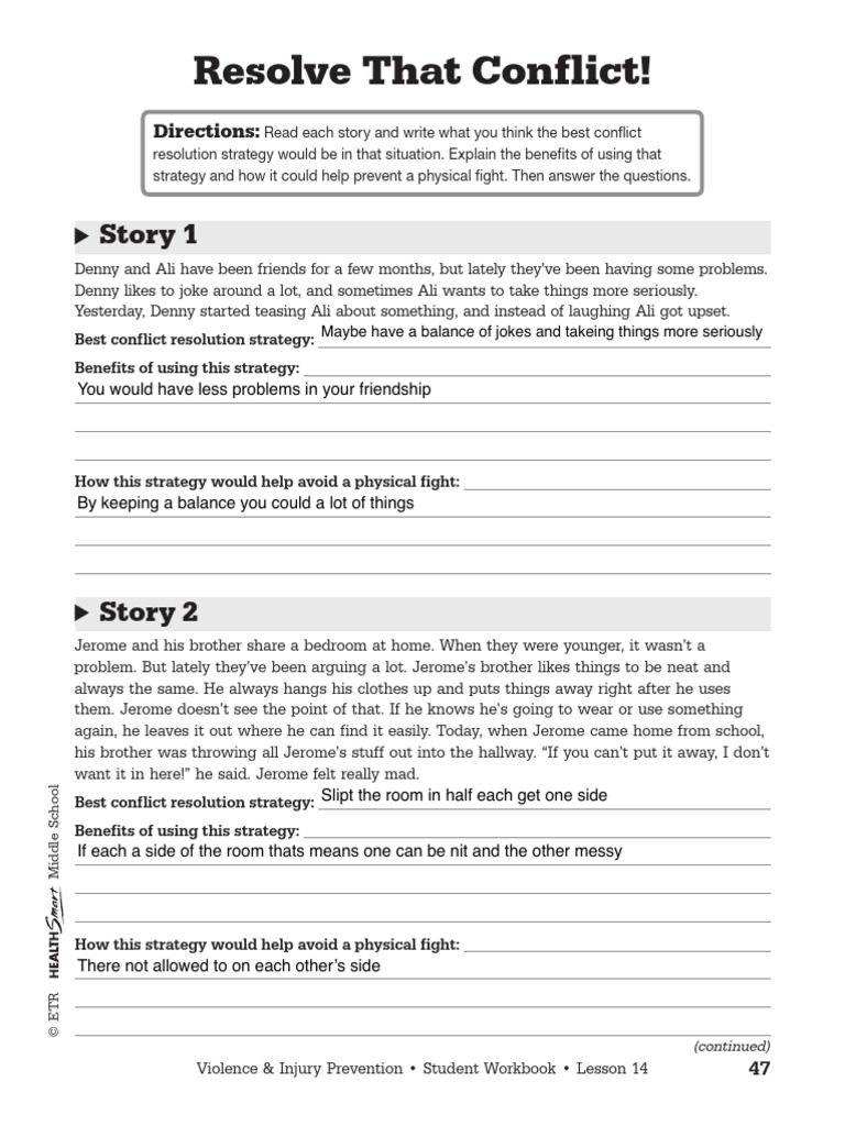 Resolve the Conflict | Download Free PDF | Conflict Resolution