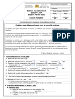 2Examen Normalisé en Français مدونة العبقري التعليمية