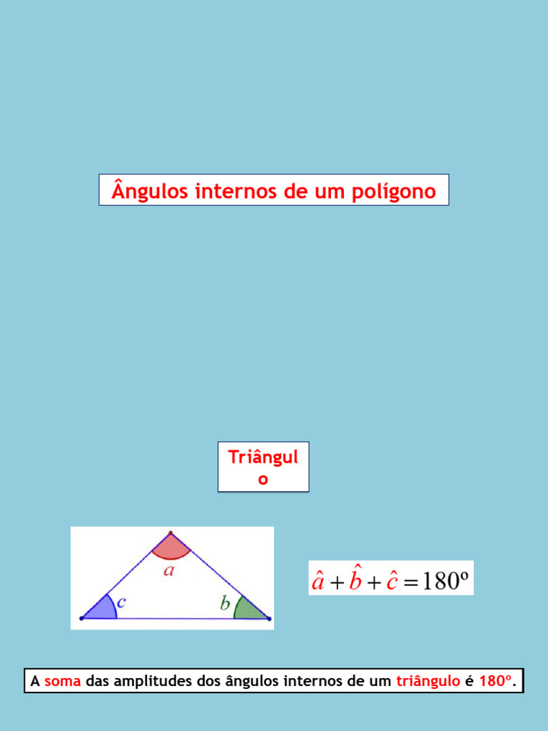 Ângulos Internos e Externos de Polígonos | PDF