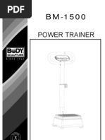 BM1500 Power Trainer Manual | PDF | Anatomical Terms Of Motion | Foot