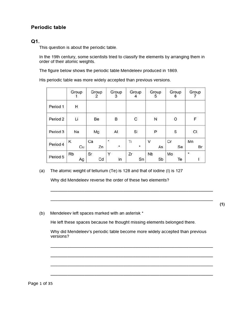 Understanding the Periodic Table and Bonding | PDF | Acid | Chemical Bond