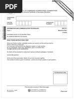 University of Cambridge International Examinations International General Certificate of Secondary Education