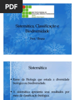 Sistemtica Classificaao e Biodiversidade