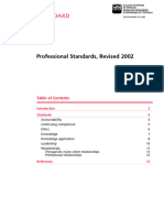 CNO - Professional Standards, Revised 2002