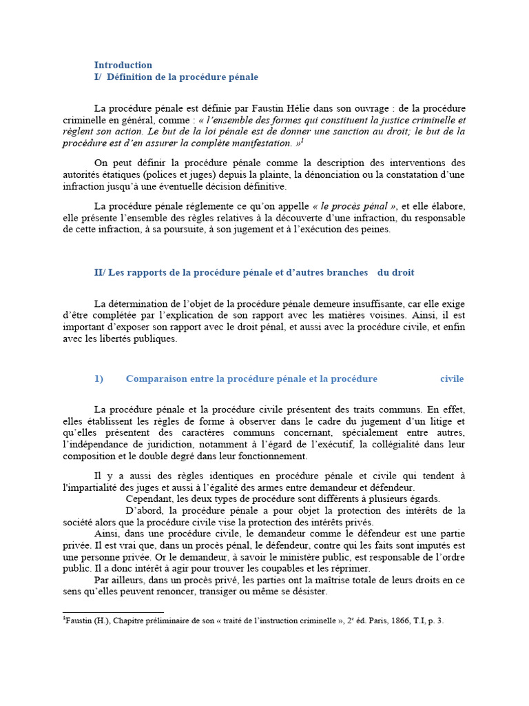 Procédure pénale : définitions et enjeux | PDF | Loi criminelle | Justice