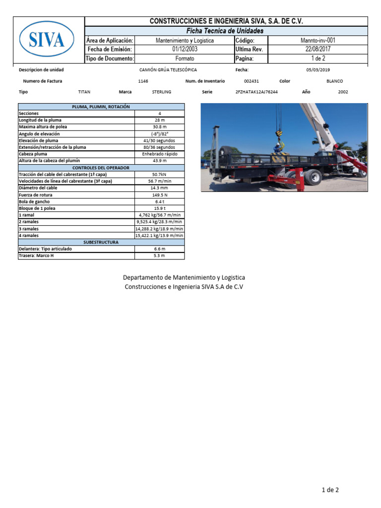 Ficha tecnica inv 2431 descargar gratis pdf bienes manufacturados