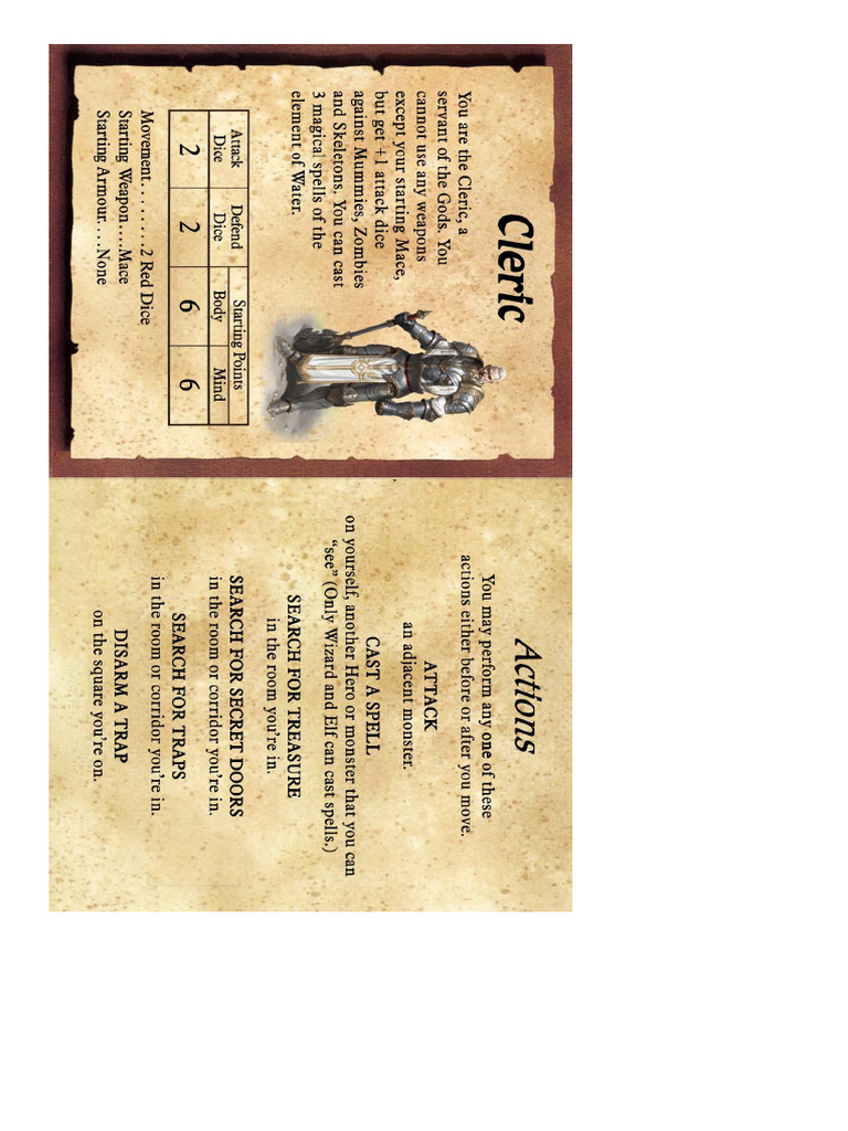 Hero Quest Herois Do First Quest para o 158804 | PDF