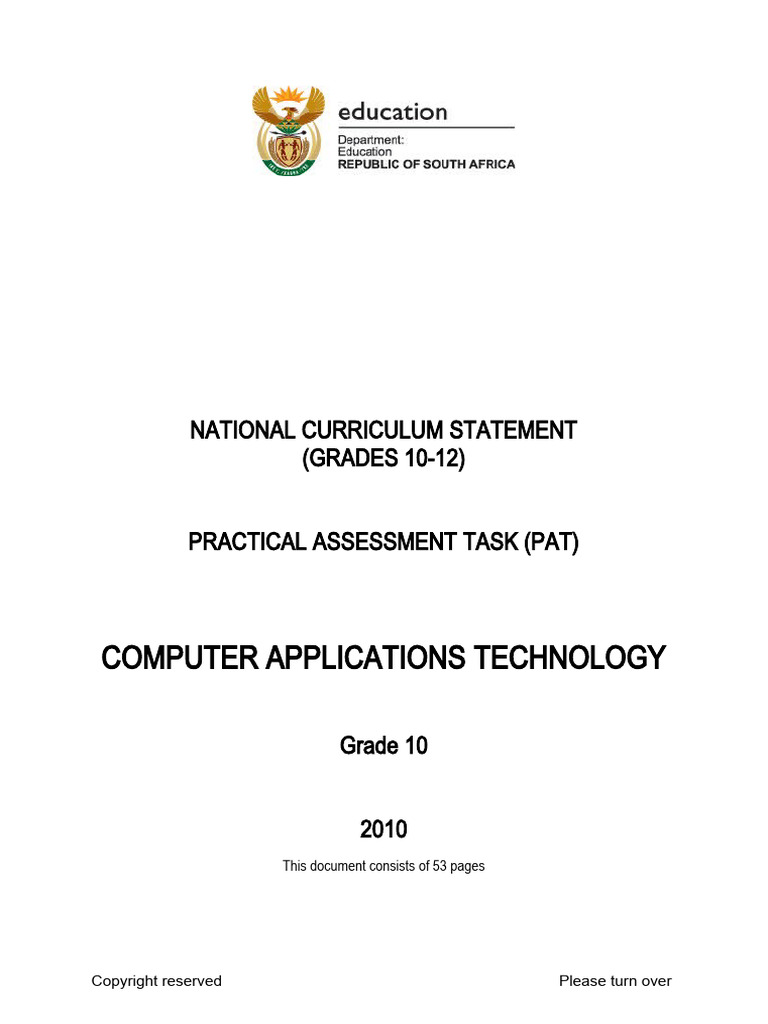 CAT PAT Eng 2010 Grade | PDF | Information | Learning