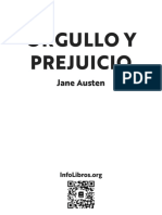 Orgullo y Prejuicio Autor Jane Austen