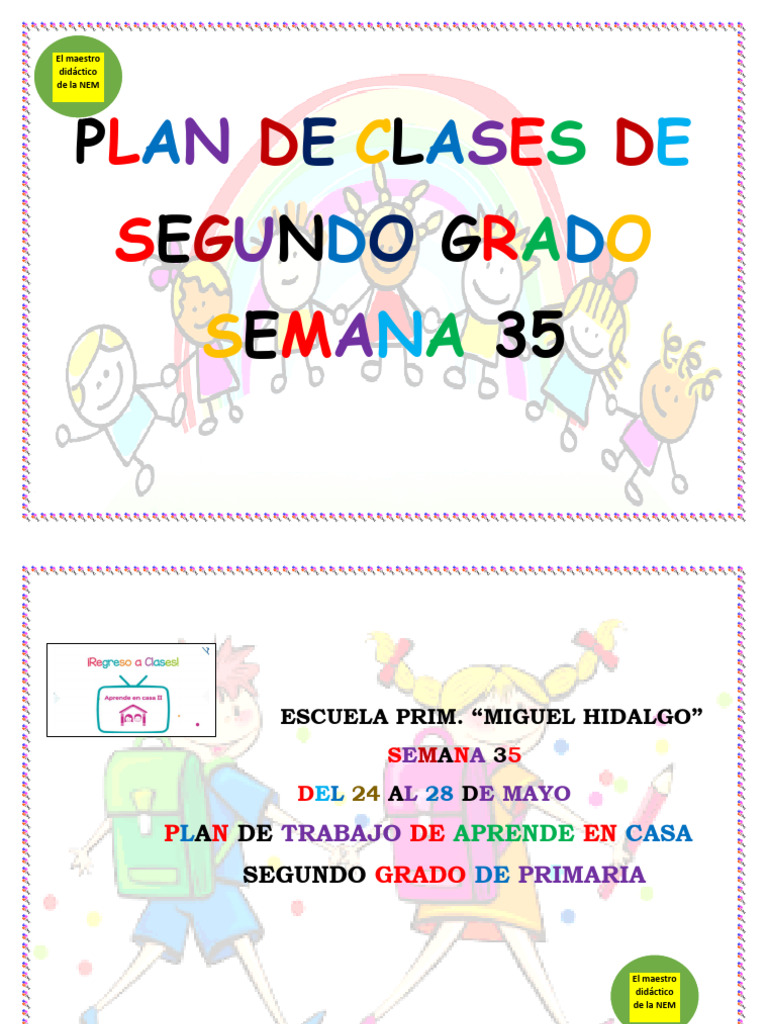 Plan de Clases para Segundo Grado | PDF | Residuos | Entorno natural