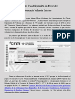 Concepto Tasa Diputacion en Favor Del Consorcio Valencia Interior