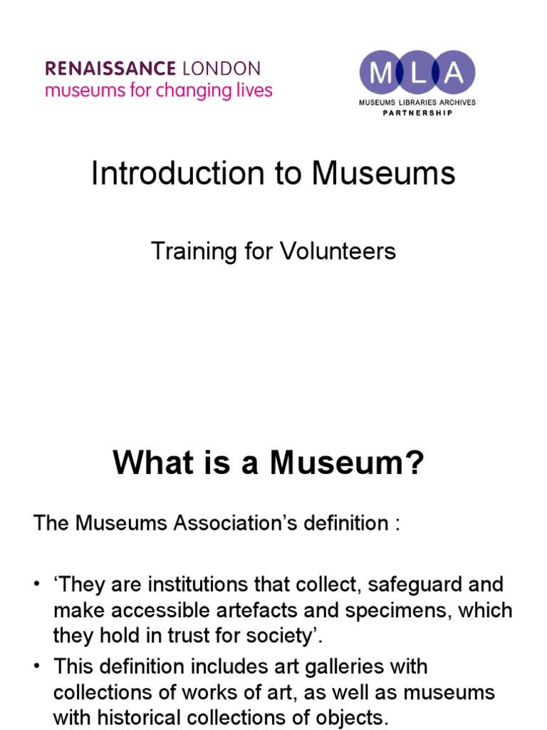 Introduction to Museums and Volunteering | PDF | Curator | Museum