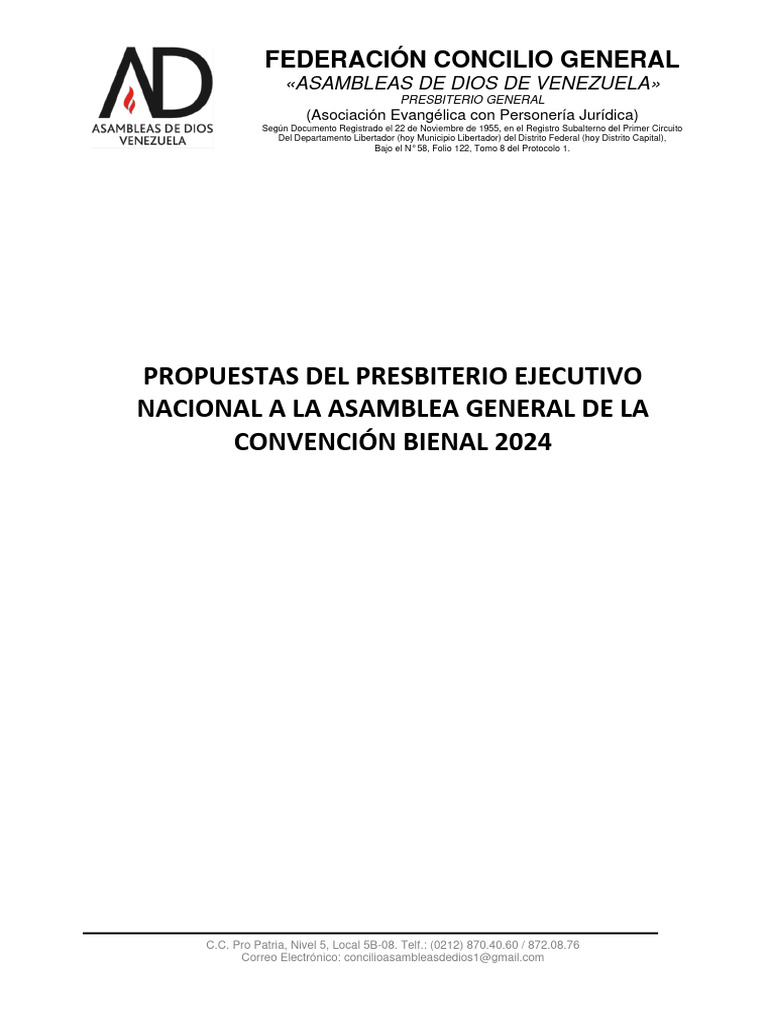 Propuestas Del PEN (Modificado) PDF Iglesia cristiana Apóstol