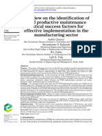 TPM en El Sector Manufactura (Incluye Metalmecanica)