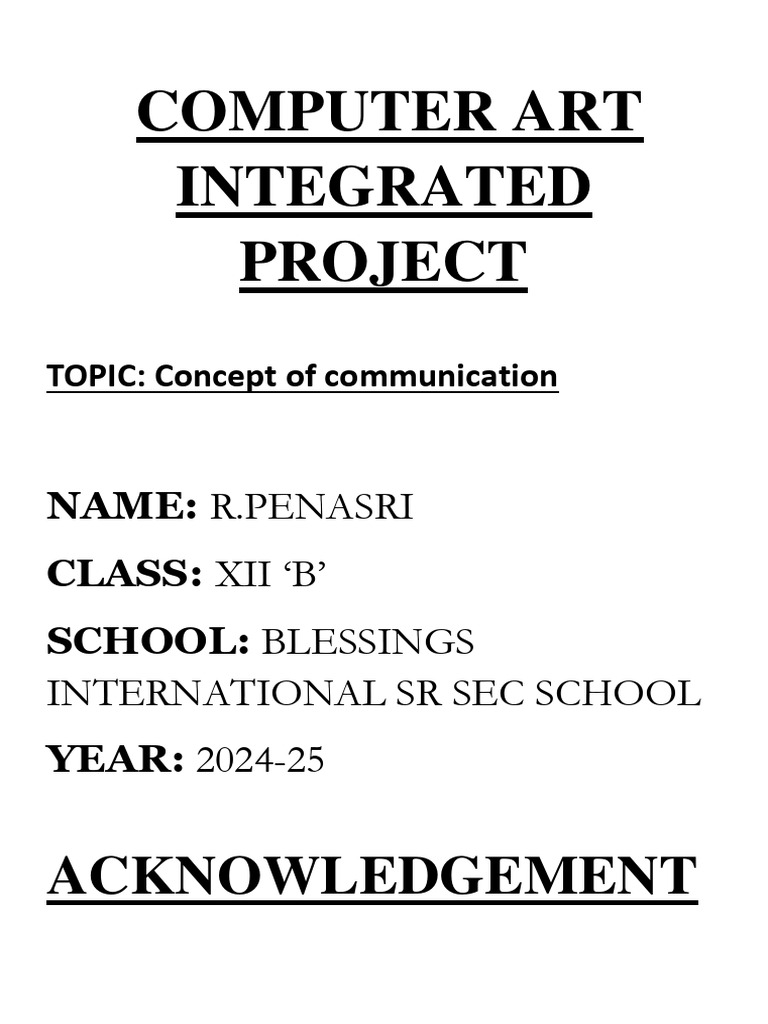 Concept Of Communication