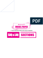 9 Bullet Model Paper Saq Laq Sections