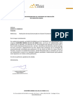 Carta - Diario El Comercio