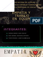 Empatia y Trabajo en Equipo