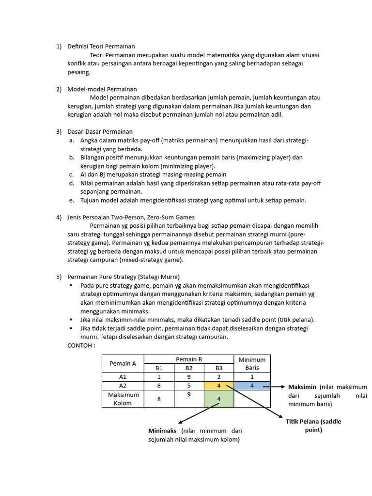 Teori permainan pdf