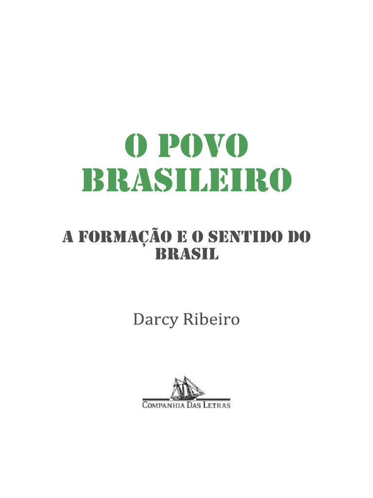 Ufpr - 2024 - o Povo Brasileiro - Darcy Ribeiro | PDF