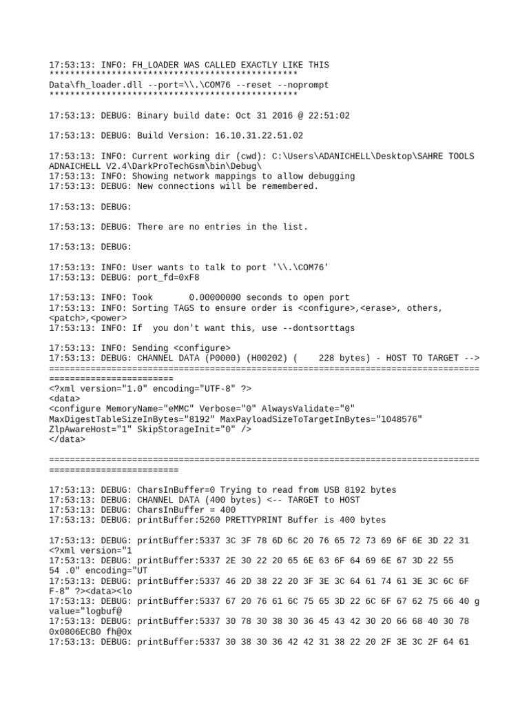 FH_Loader Debug Log Analysis | PDF | Transmission Control Protocol ...