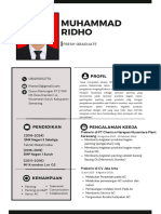 CV Muhammad Ridho