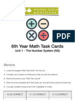 6.ns Task Cards 1