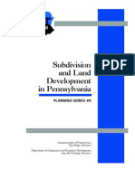 Subdivision and Land Development in Pennsylvania: Planning Series #8