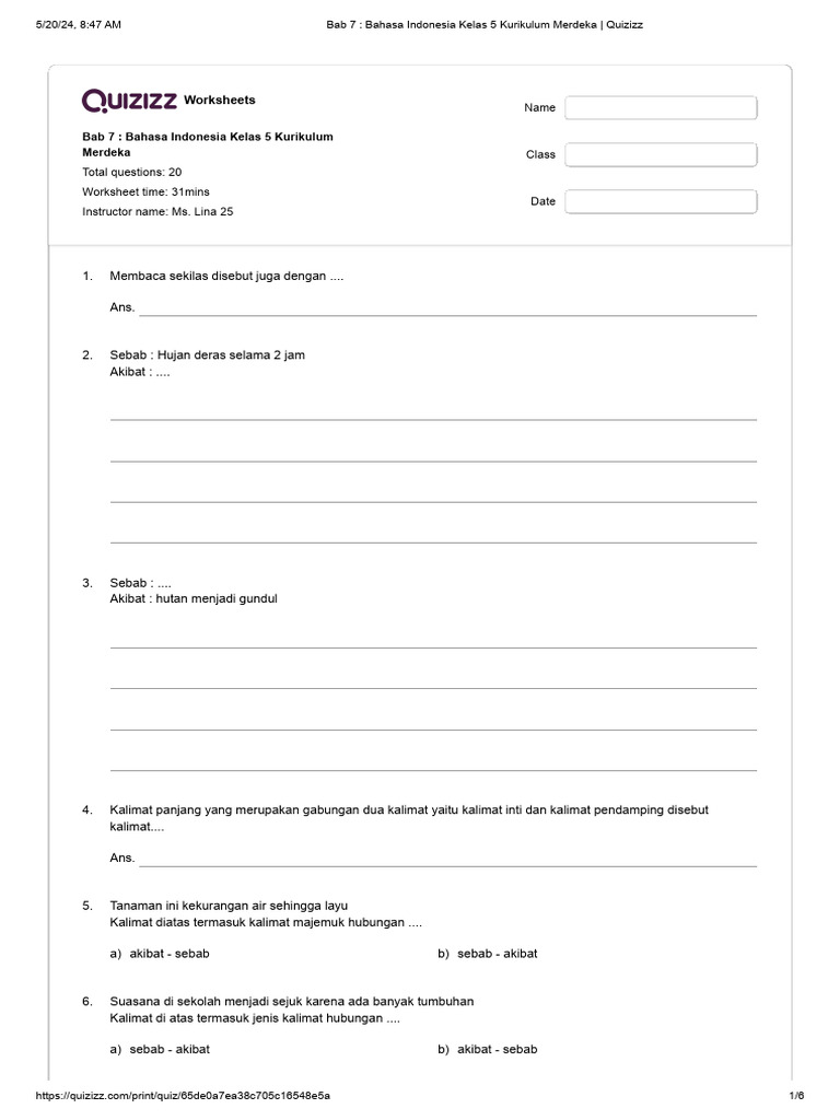bab-7-bahasa-indonesia-kelas-5-kurikulum-merdeka-quizizz-pdf