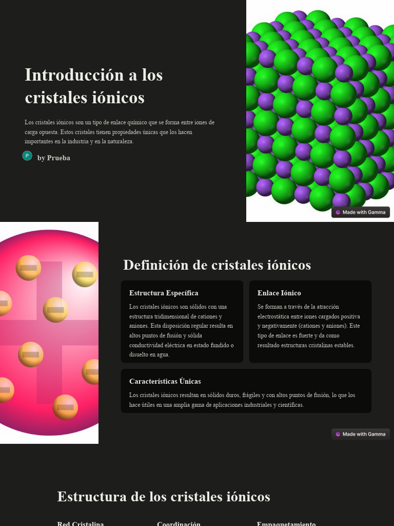 Introduccion A Los Cristales Ionicos PDF Enlace iónico Cristal