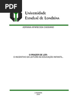 o Prazer Da Leitura