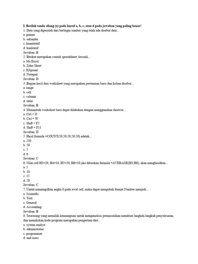 Kls 7 Informatika Bab 6 Analisis Data Pdf