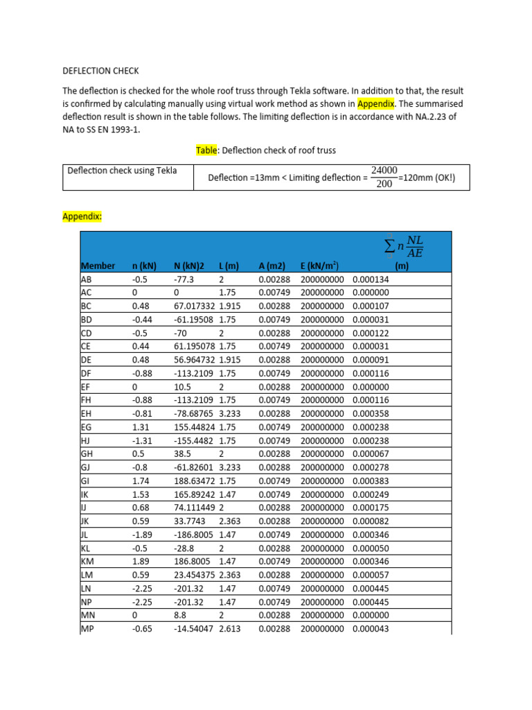 Deflection Check | PDF