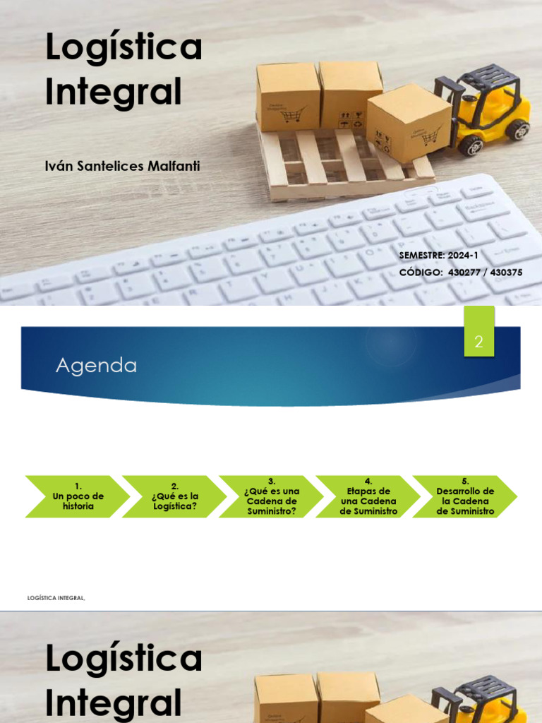 Logística Integral 2024-1 | PDF | Logística | Cadena de suministro