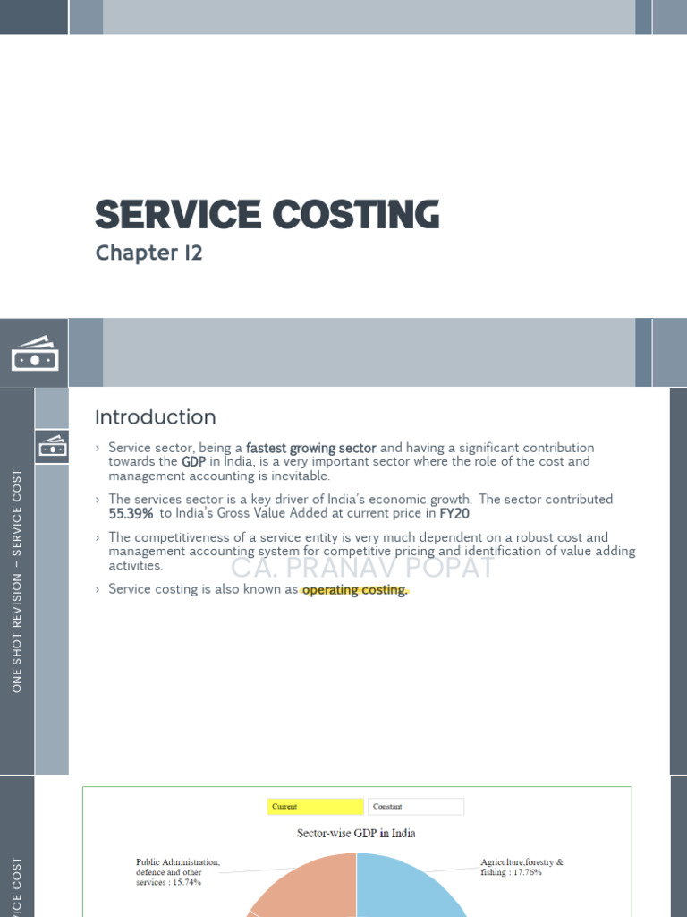 Service Costing in the Service Sector | PDF | Insurance | Life Insurance