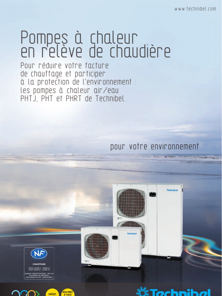 Pompes à chaleur Technibel Économies et Écologie PDF Chaudière — free download